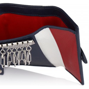 Beverly Hills Polo Club BH-1355 Δερμάτινη Κλειδοθήκη Μπλε Wallets