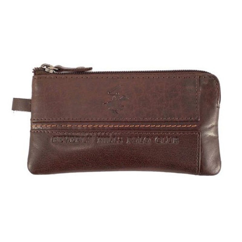 Beverly Hills Polo Club Δερμάτινη Κλειδοθήκη BH-1565 Καφέ Beverly hills Polo club