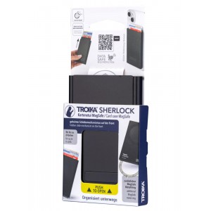 TROIKA CCM45/BK SHERLOCK Credit Card Holder Θήκη Καρτών Μαύρη Πορτοφόλια