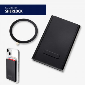 TROIKA CCM45/BK SHERLOCK Credit Card Holder Θήκη Καρτών Μαύρη Πορτοφόλια