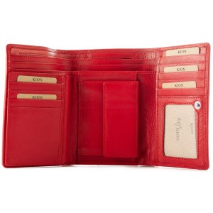 Kion 352 Πορτοφόλι Γυναικείο Δέρμα Κόκκινο