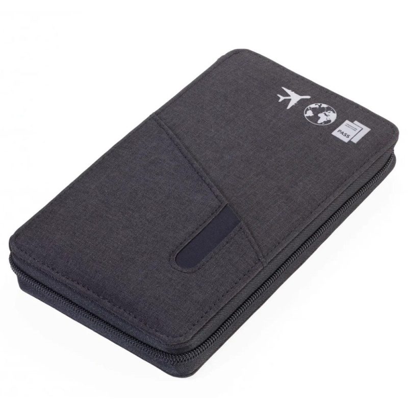 TROIKA TRV90/DG CargoSafe Θήκη-Organizer Για Ταξιδιωτικά Έγγραφα Data Safe Γκρι TROIKA