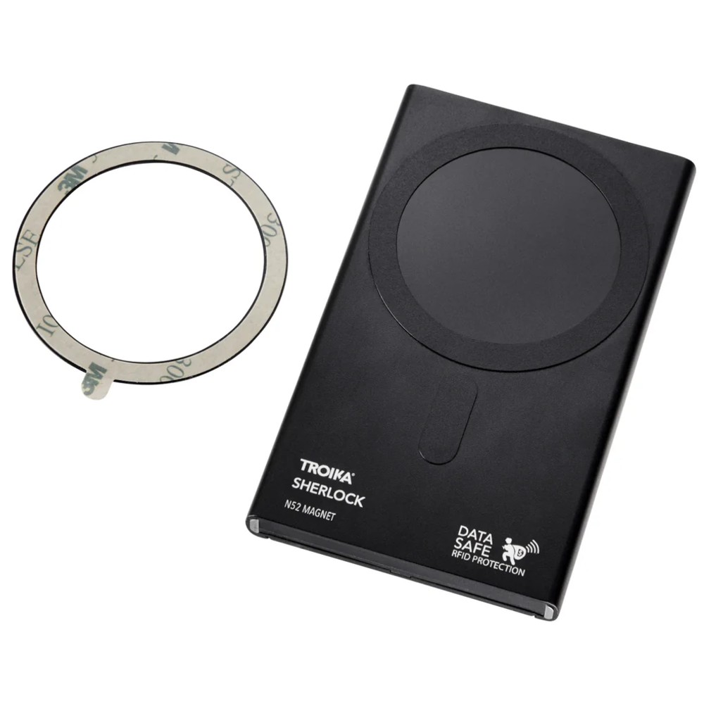 TROIKA WALL45/CB SHERLOCK HOME 2-in-1 Πορτοφόλι με RFID Card Case Μαύρο Πορτοφόλια