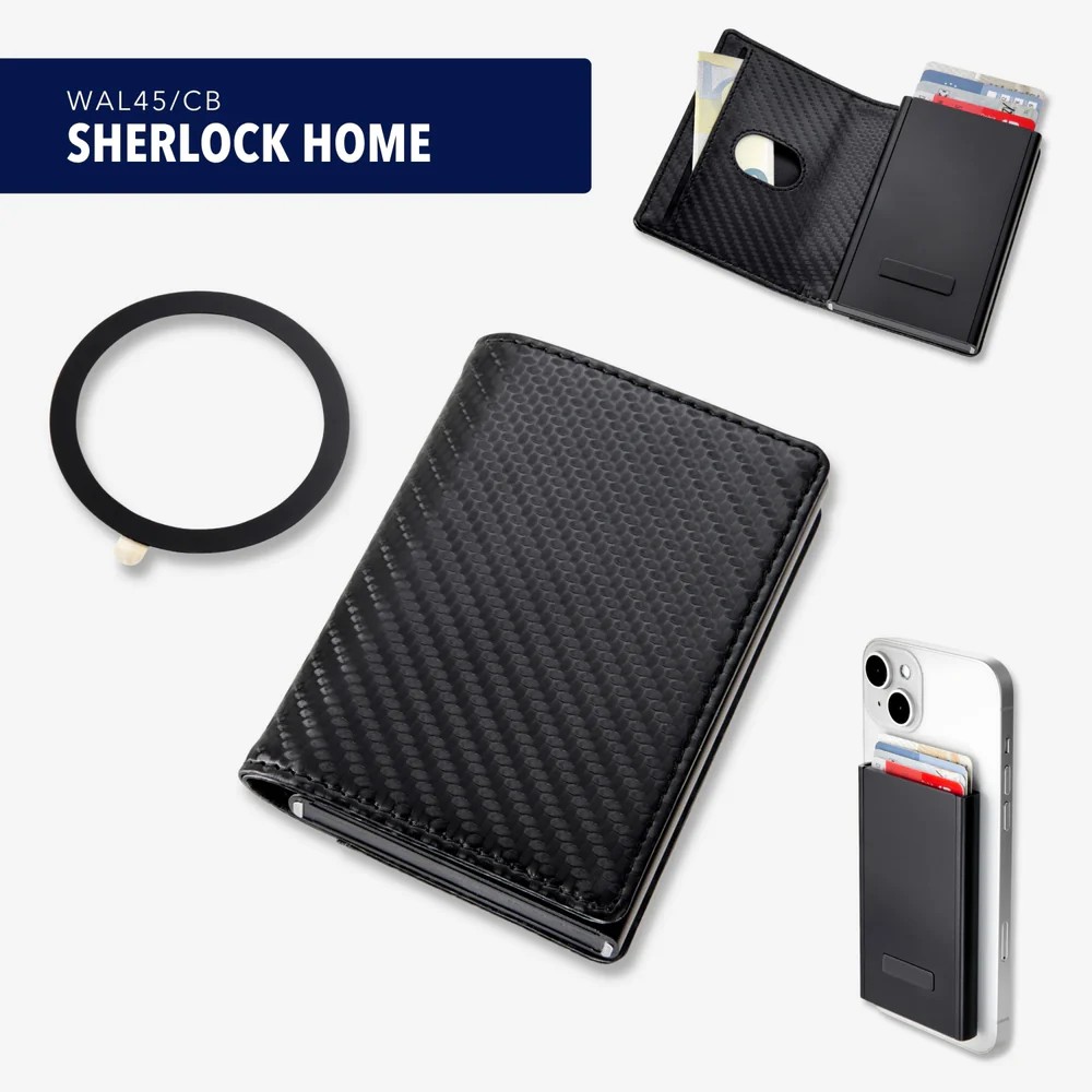 TROIKA WALL45/CB SHERLOCK HOME 2-in-1 Πορτοφόλι με RFID Card Case Μαύρο Πορτοφόλια