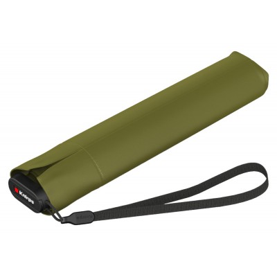 Knirps US.050 Αντιανεμική Ομπρέλα Βροχής Σπαστή Ultra Slim 00508847 Cardamom Λαδί