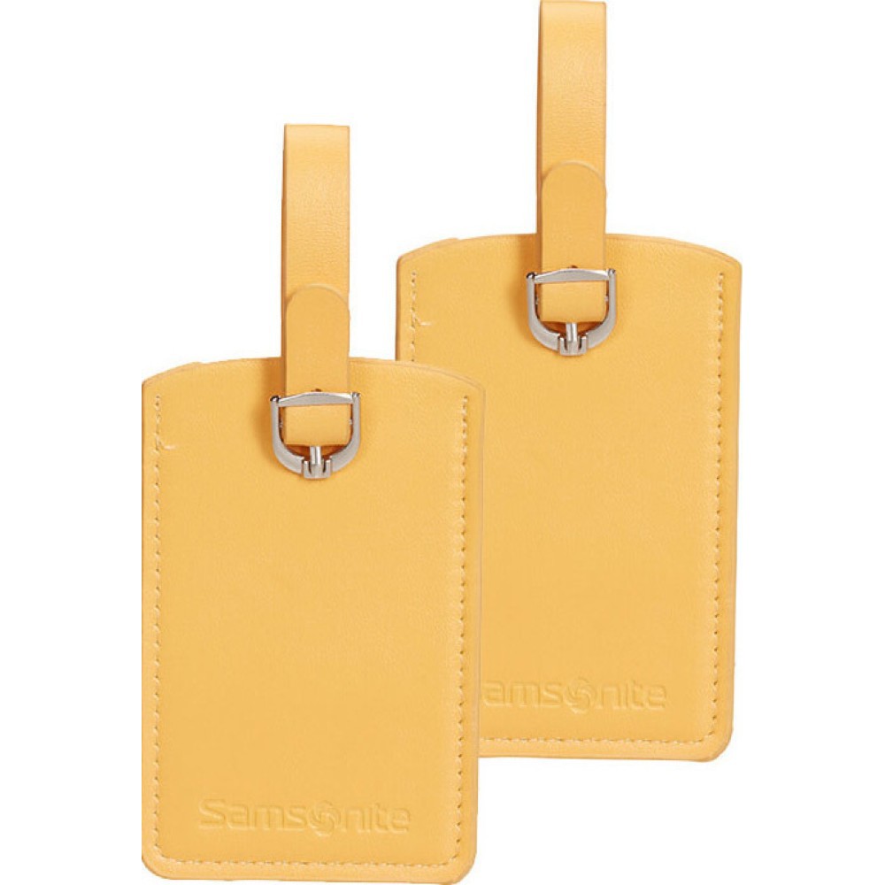 Samsonite Ετικέτες Βαλίτσας 2τμχ 121307-2022 κίτρινες Είδη ταξιδιού