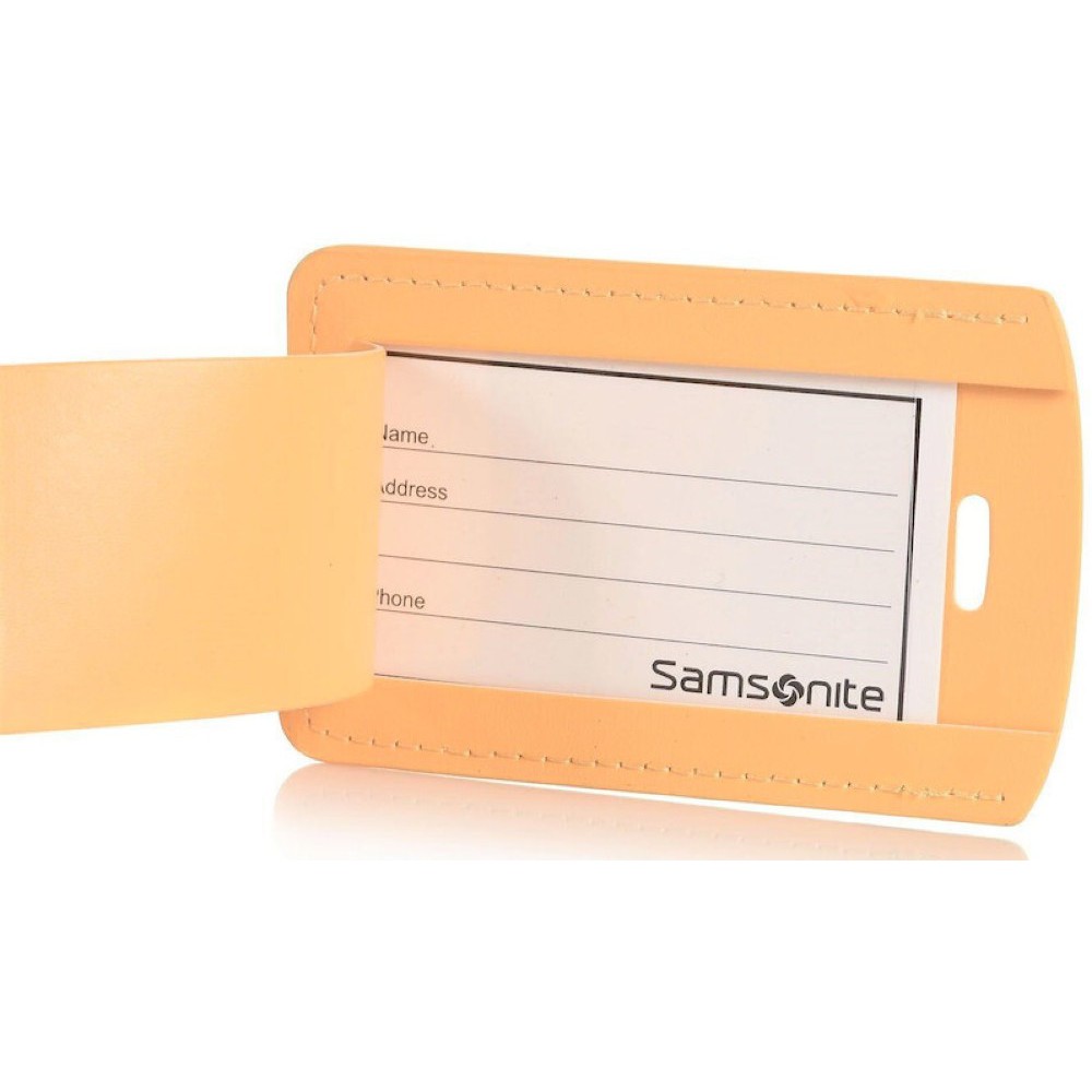 Samsonite Ετικέτες Βαλίτσας 2τμχ 121307-2022 κίτρινες Είδη ταξιδιού