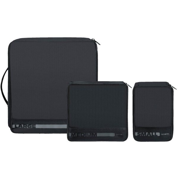 Samsonite 146885-1041 Set of 3 Packing Cubes Θήκες οργάνωσης Βαλίτσας Μαύρο