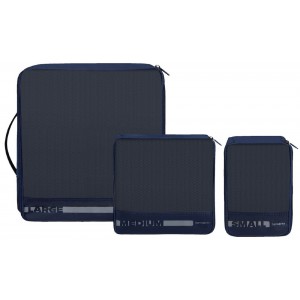 Samsonite 146885-1596 Set of 3 Packing Cubes Θήκες οργάνωσης Βαλίτσας Μπλε Είδη ταξιδιού