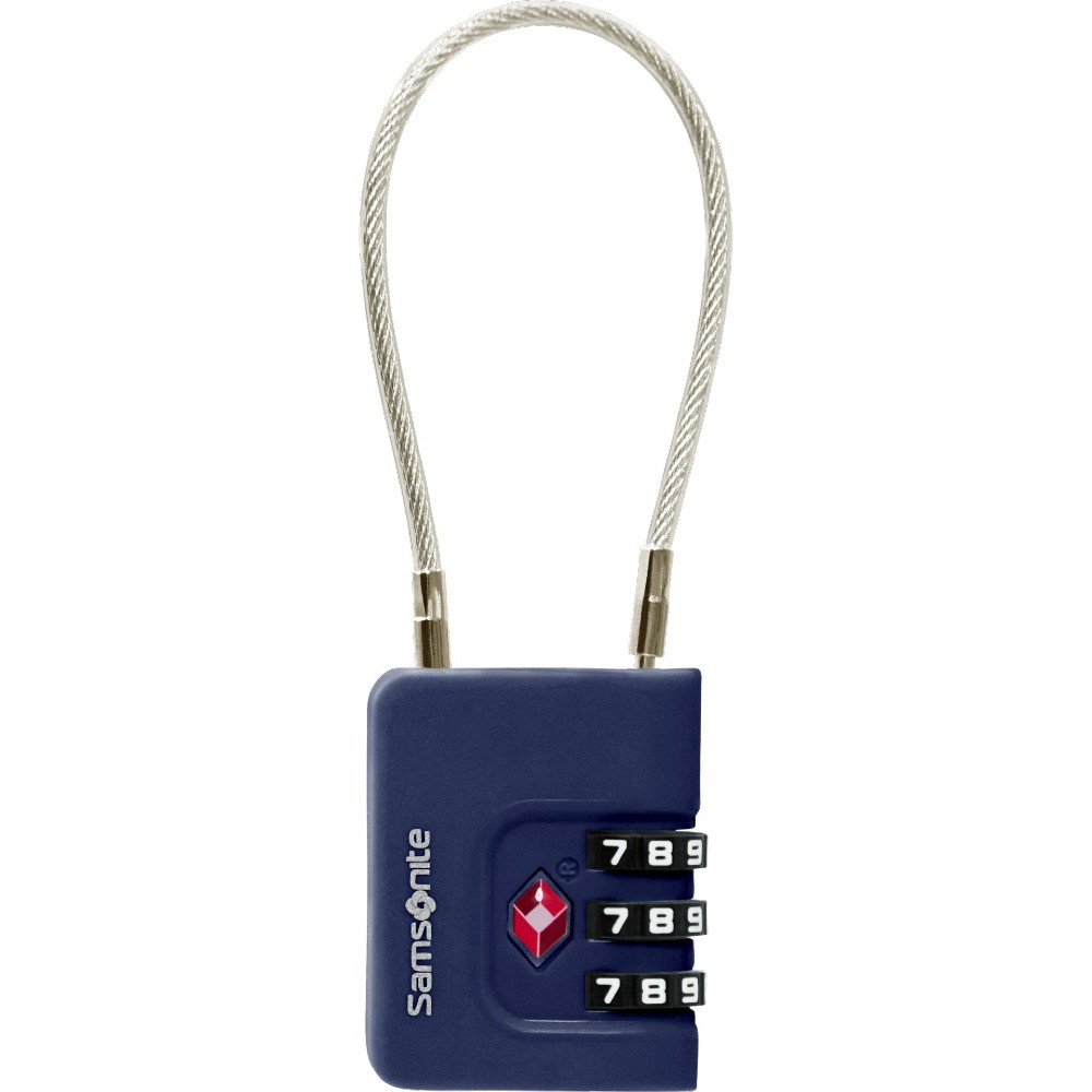 Samsonite 155576-1549 Ta Revol Cablelock 3 Dial TSA Λουκέτο Συνδυασμού Μπλε Είδη ταξιδιού