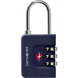 Samsonite 155577-1549 Combilock 3Dial TSA Λουκέτο Συνδυασμού Μπλε Είδη ταξιδιού