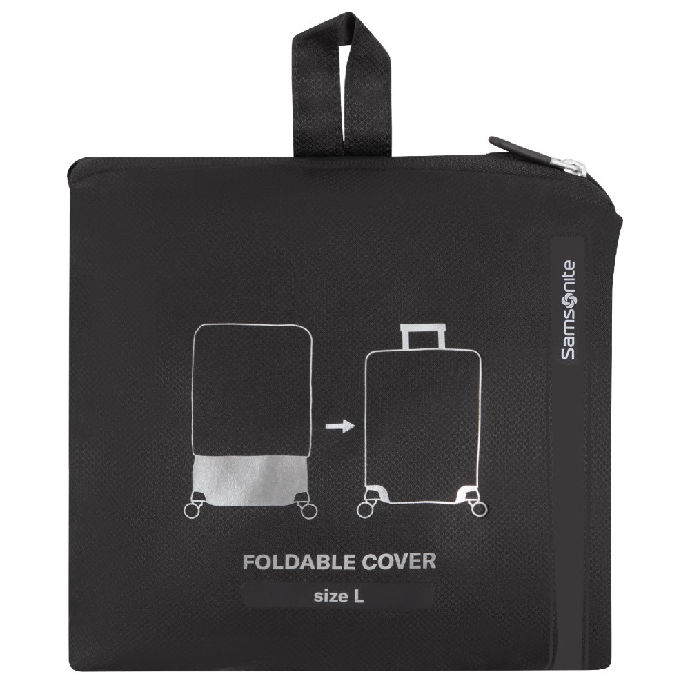 Samsonite 155586-1041 L Κάλυμμα Βαλίτσας / Foldable Luggage Cover Μαύρο Είδη ταξιδιού