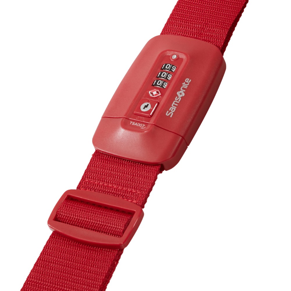 Samsonite 155591-1726 Ta Revolution Strap Ιμάντας Βαλίτσας με TSA Lock Κόκκινος Είδη ταξιδιού