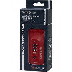 Samsonite 155591-1726 Ta Revolution Strap Ιμάντας Βαλίτσας με TSA Lock Κόκκινος Είδη ταξιδιού