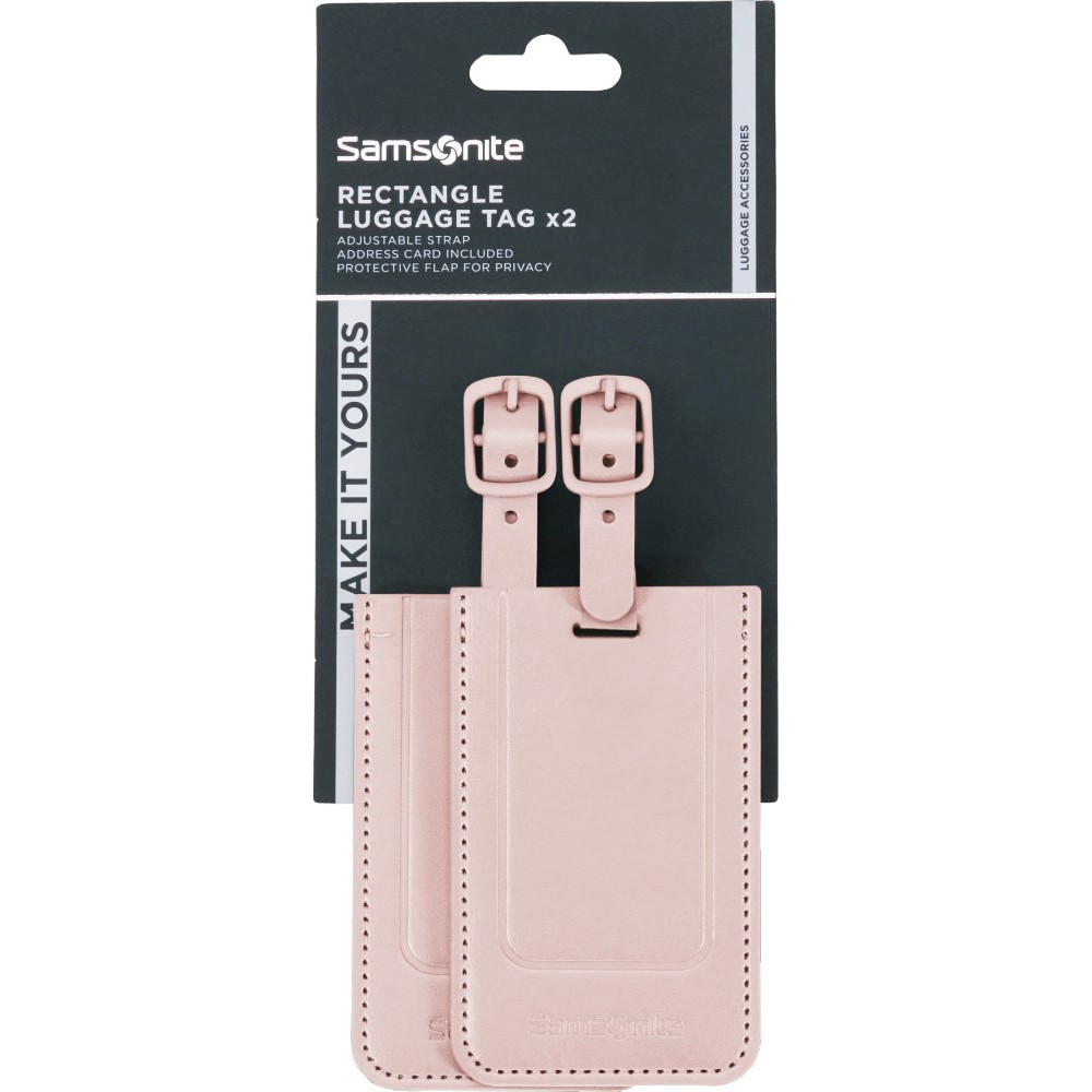 Samsonite 155592-1751 Ta Revolution Luggage Tags Ετικέτες Βαλίτσας 2τμχ Ροζ Είδη ταξιδιού