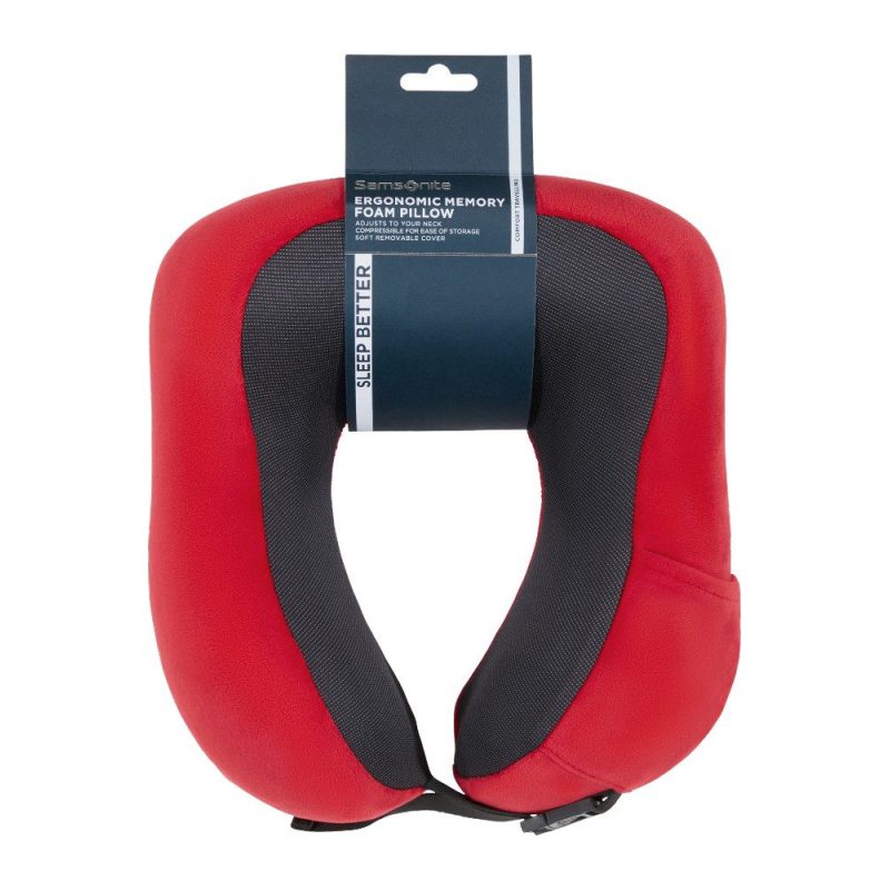 Samsonite 155601-1726 Ta Revolution Μαξιλαράκι Ταξιδίου με Memory Foam Κόκκινο Samsonite
