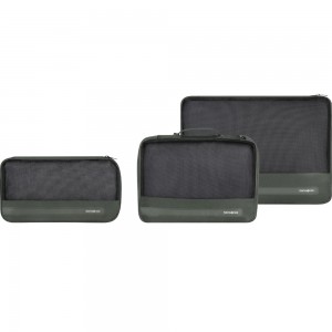 Samsonite 155602-1388 Ta Revolution Set of 3 Packing Cubes Θήκες οργάνωσης Βαλίτσας Χακί Είδη ταξιδιού