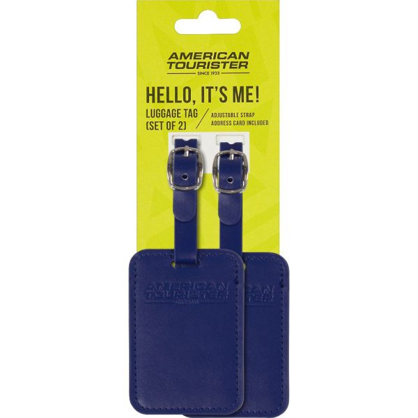American Tourister 158736-1247 Luggage Tags Ετικέτες Βαλίτσας 2τμχ Μπλε