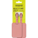American Tourister 158736-A940 Luggage Tags Ετικέτες Βαλίτσας 2τμχ Ροζ Solar 1