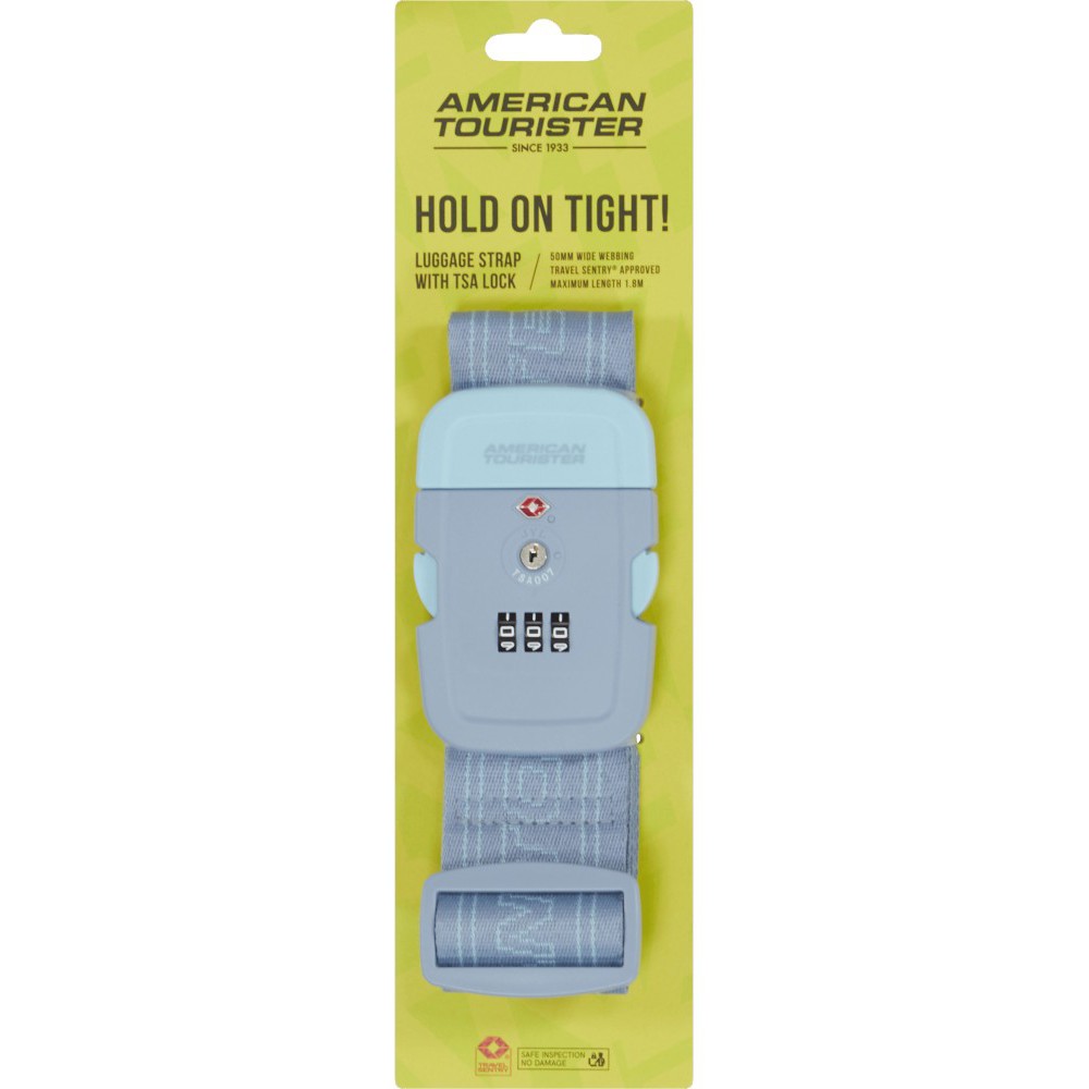 American Tourister 159207-A922 Ιμάντας Βαλίτσας με TSA Lock Σιέλ Είδη ταξιδιού