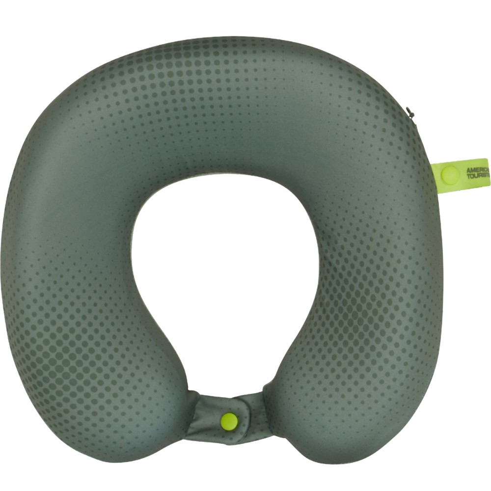 American Tourister 159209-A920 Travel Pillow with Memory Foam Olive/Lime Travel Items