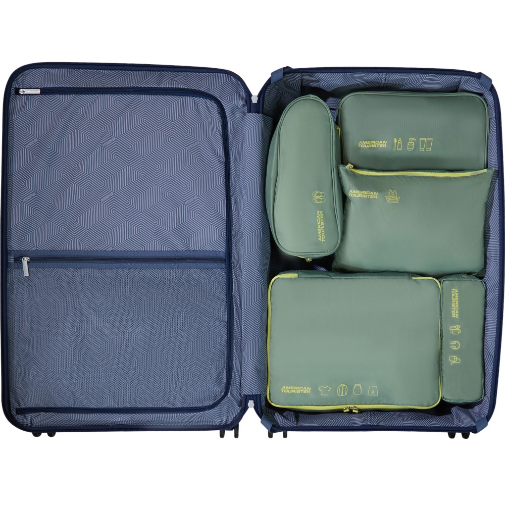 American Tourister 159210-A920 Set of 5 Packing Organisers Θήκες οργάνωσης Βαλίτσας Πράσινο Είδη ταξιδιού