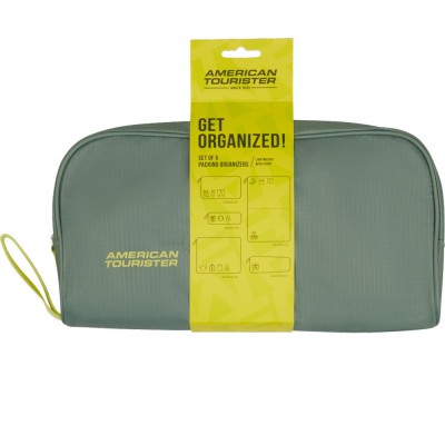 American Tourister 159210-A920 Set of 5 Packing Organisers Θήκες οργάνωσης Βαλίτσας Πράσινο