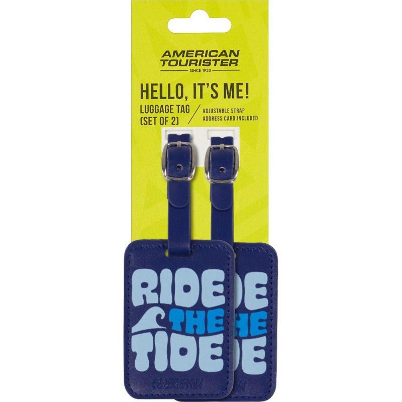 American Tourister 160234-A983 Luggage Tags Ετικέτες Βαλίτσας 2τμχ Μπλε American tourister