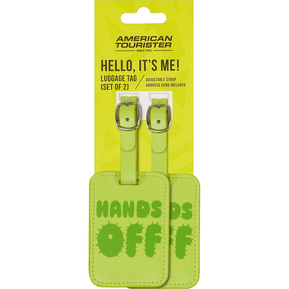 American Tourister 160234-A984 Luggage Tags 2pcs Green Travel Items