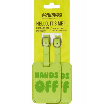 American Tourister 160234-A984 Luggage Tags 2pcs Green