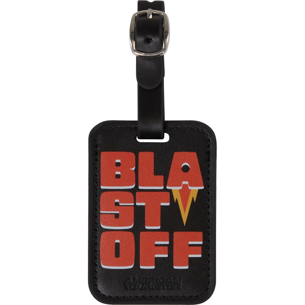 American Tourister 160234-A987 Luggage Tags 2pcs Black Travel Items