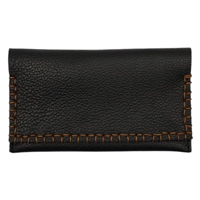 ΚΑΠΝΟΘΗΚΗ ΧΕΙΡΟΠΟΙΗΤΗ ΔΕΡΜΑ DOMUS 17000006 ΜΑΥΡΗ-ΤΑΜΠΑ