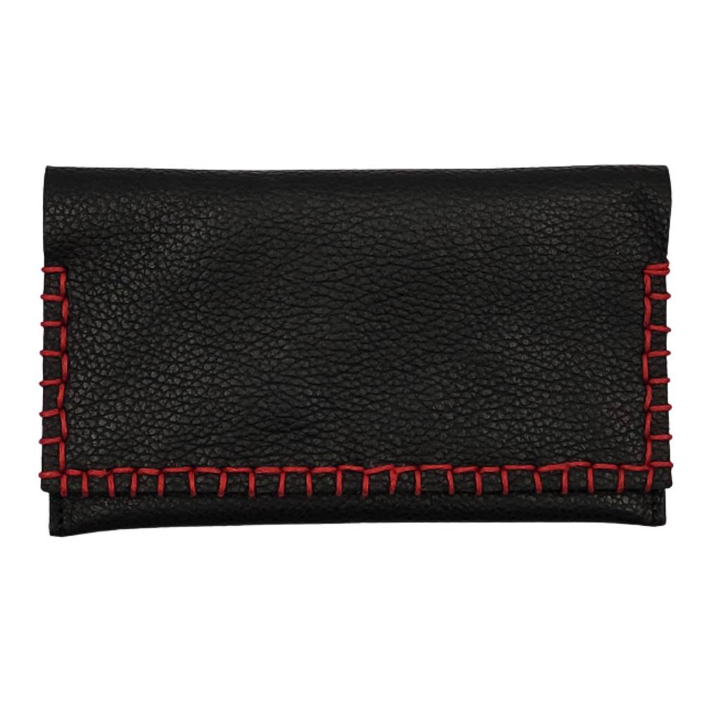 ΚΑΠΝΟΘΗΚΗ ΧΕΙΡΟΠΟΙΗΤΗ ΔΕΡΜΑ DOMUS 17000009 ΜΑΥΡΟ-ΚΟΚΚΙΝΟ Αξεσουάρ