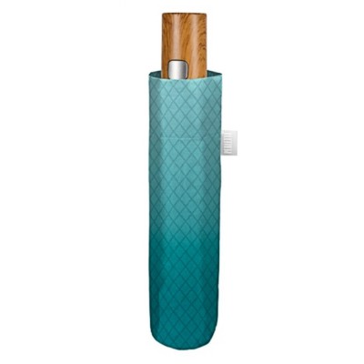 PERLETTI 26478 Automatic Windproof Folding Blue Rain Umbrella