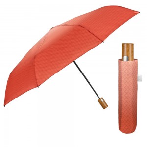 PERLETTI 26478 Automatic Windproof Folding Rain Umbrella Orange Accessories