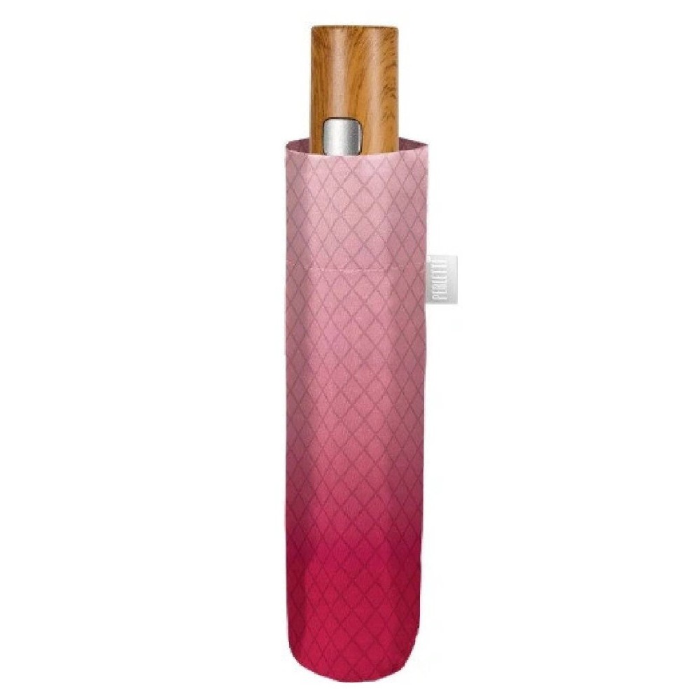 PERLETTI 26478 Automatic Windproof Folding Rain Umbrella Fuchsia Accessories