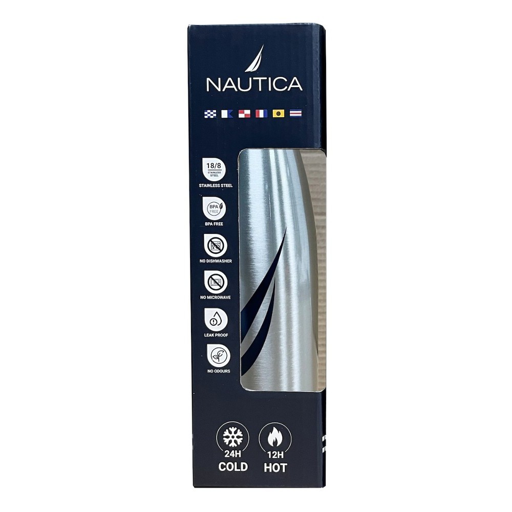 Nautica 2850 Μπουκάλι Θερμός 500ml Ασημί  Αξεσουάρ