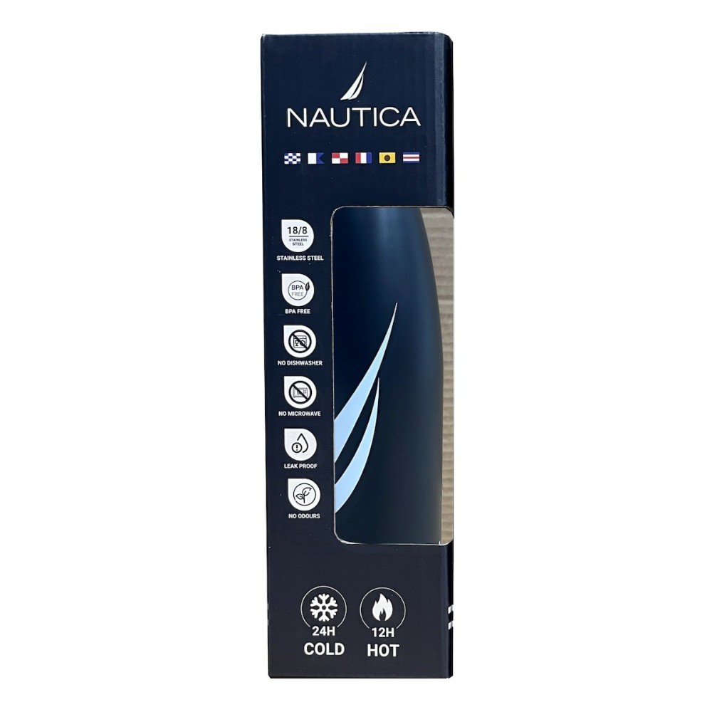 Nautica 2853 Μπουκάλι Θερμός 500ml Navy Blue Μπλε Αξεσουάρ