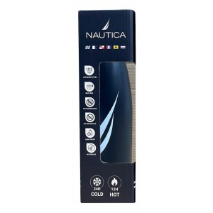 Nautica 2853 Μπουκάλι Θερμός 500ml Navy Blue Μπλε Αξεσουάρ