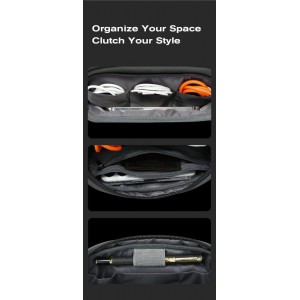 Bange 3066 Τσαντάκι-Θήκη Οργάνωσης Καλωδίων Μαύρη Bags