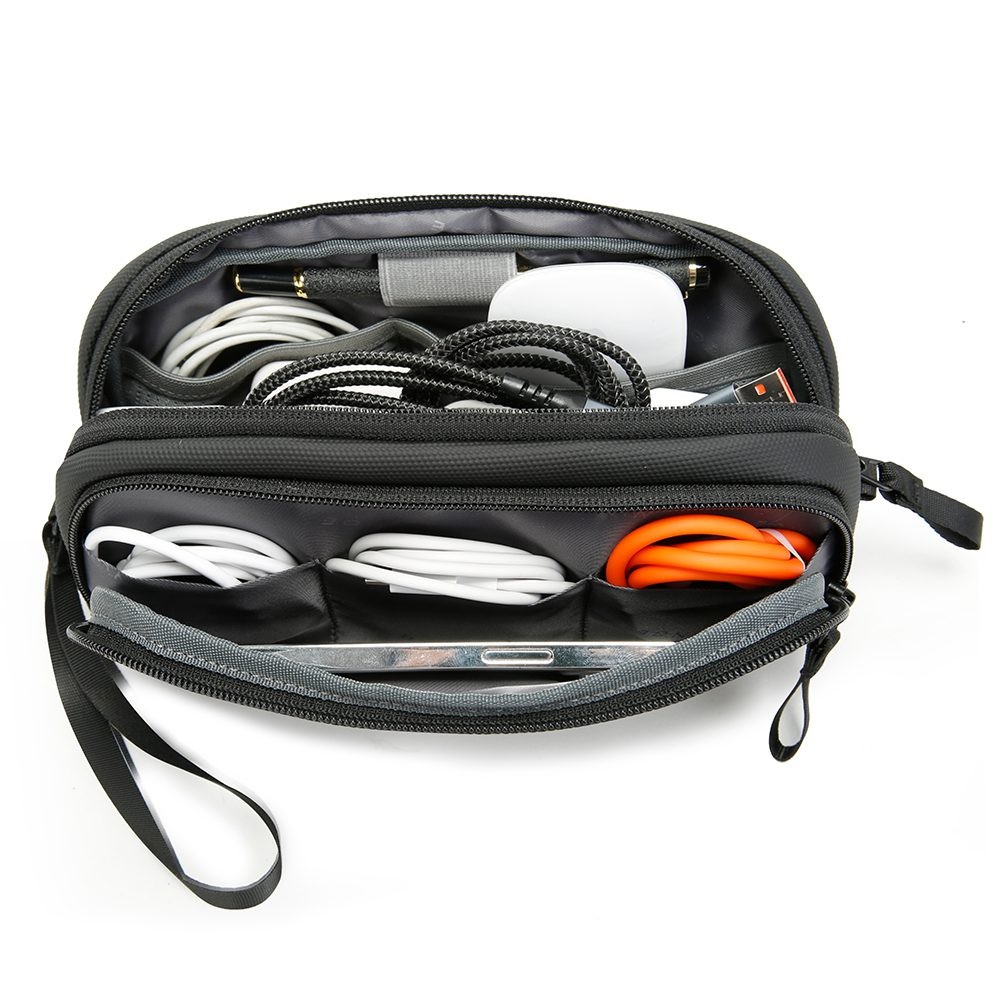 Bange 3067 Τσαντάκι-Θήκη Οργάνωσης Καλωδίων Μαύρη Bags