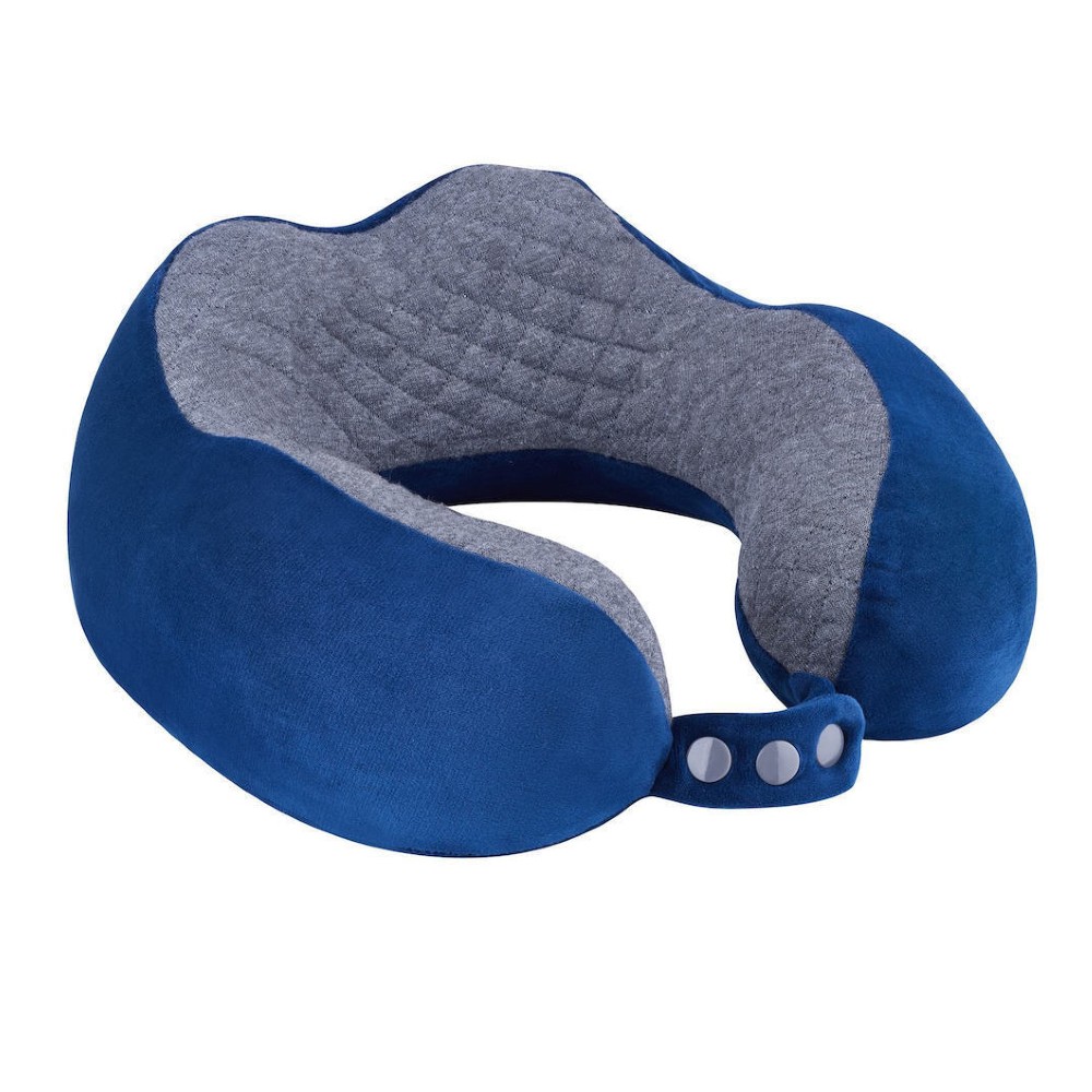 Delsey 394126402 Μαξιλαράκι Ταξιδίου Memory Foam Μπλε Είδη ταξιδιού