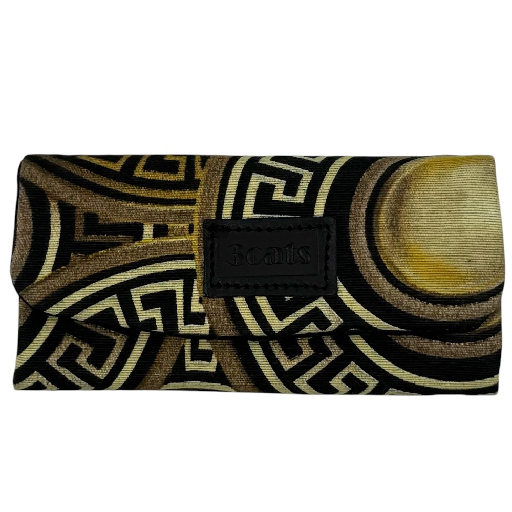 3Cats K4 Handmade Leather Tobacco Pouches with Canvas Black Accessories