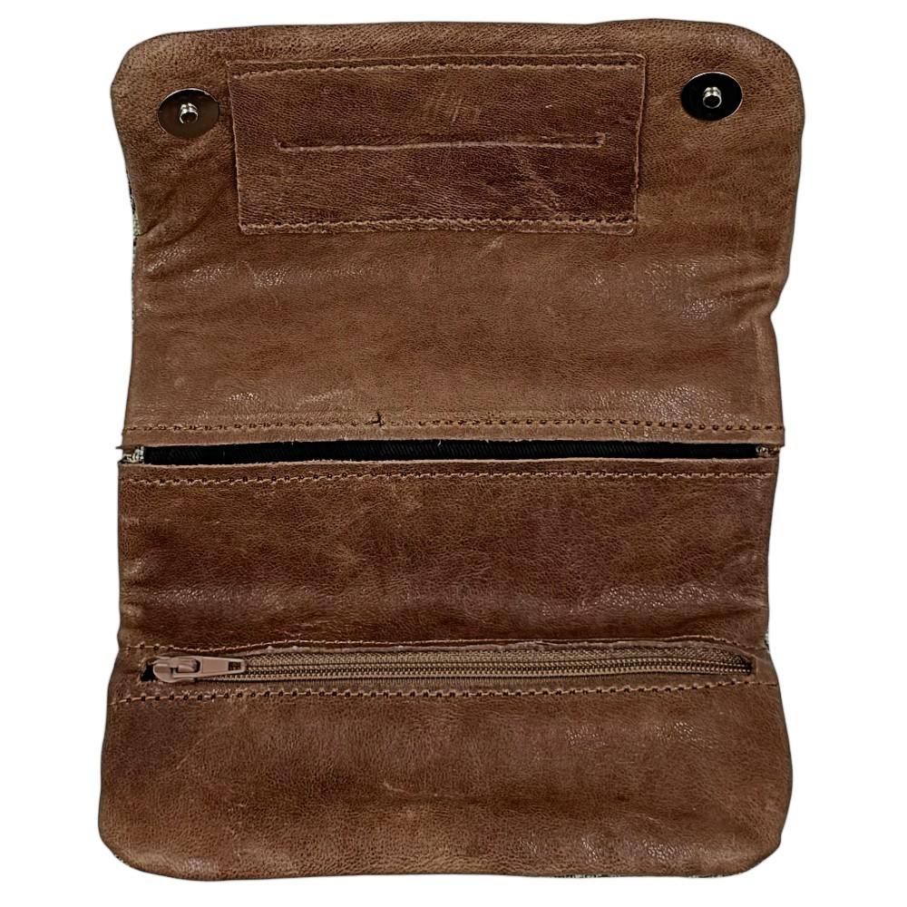 3Cats K4 Handmade Leather Tobacco Pouches with Canvas Taba Accessories