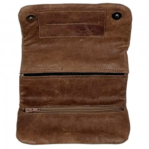 3Cats K4 Handmade Leather Tobacco Pouches with Canvas Taba Accessories