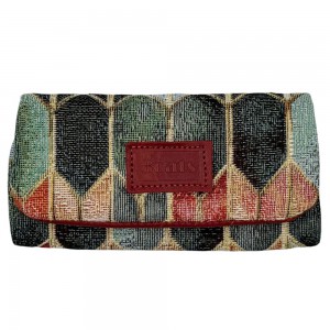 3Cats K4 Handmade Leather Tobacco Pouches with Red Canvas. Accessories