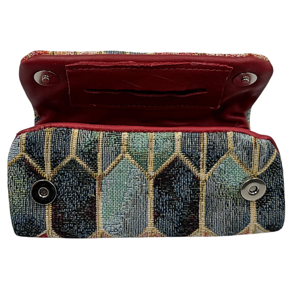 3Cats K4 Handmade Leather Tobacco Pouches with Red Canvas. Accessories