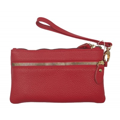 Πορτοφόλι νεσεσεράκι δέρμα Domus 40000735 κόκκινο