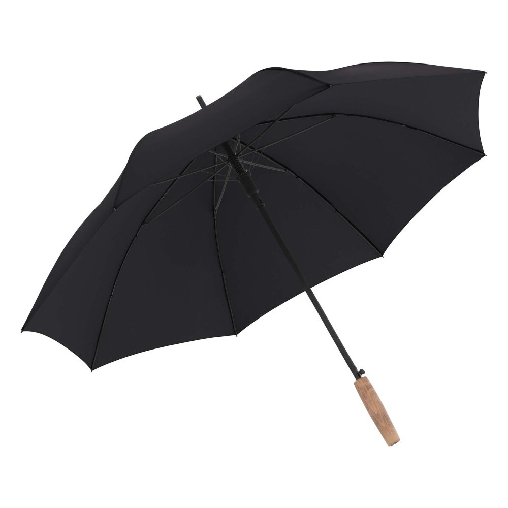 Knirps 47301008 Timber Stick  Αυτόματη Αντιανεμική Ομπρέλα Βροχής Μπαστούνι Μαύρη Αξεσουάρ