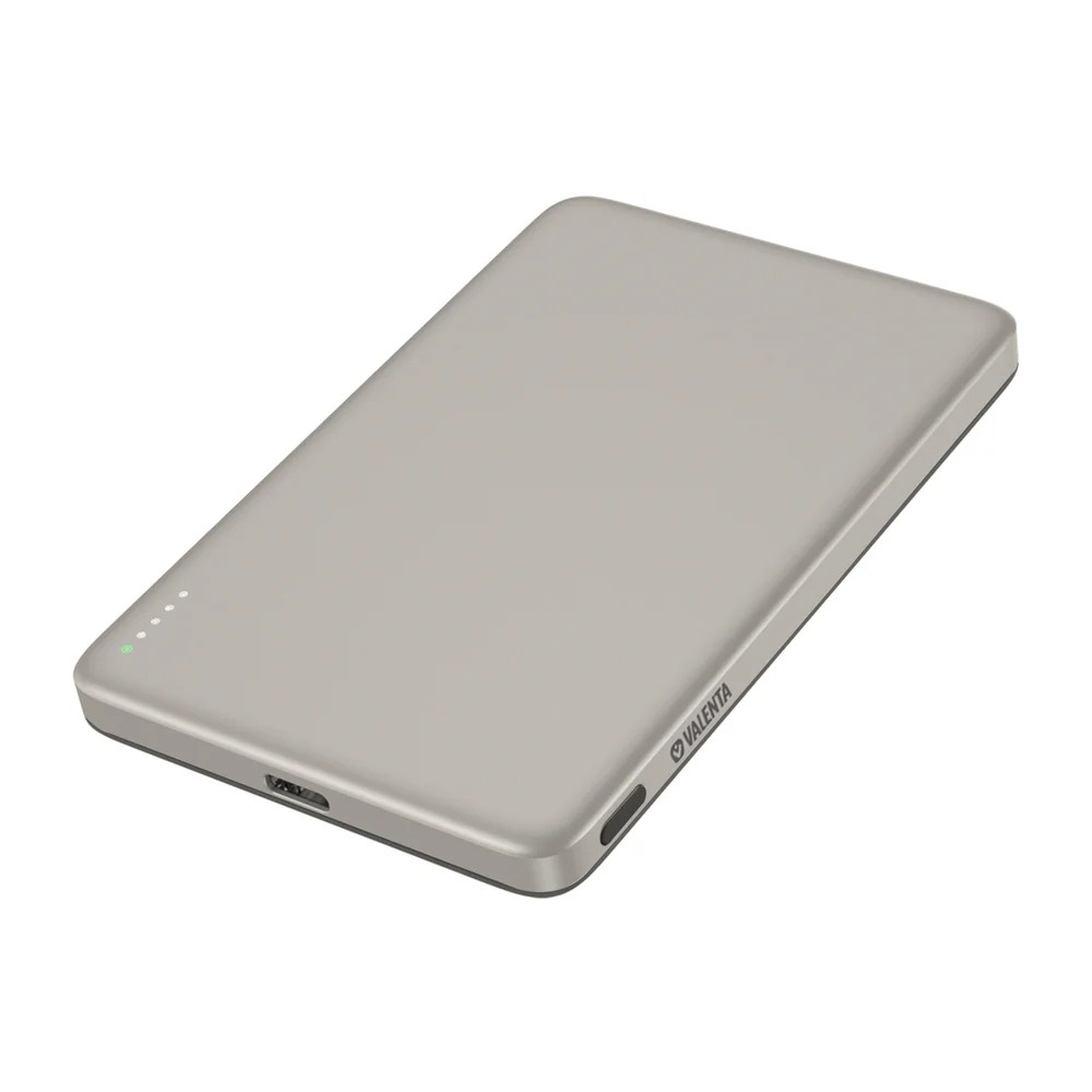Valenta 588874 Powerbank MagSafe Ultra Slim 5.000 mAh Natural Ασημί Αξεσουάρ